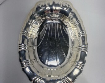 Neptune Silver Plate Dish By Rogers Bro
