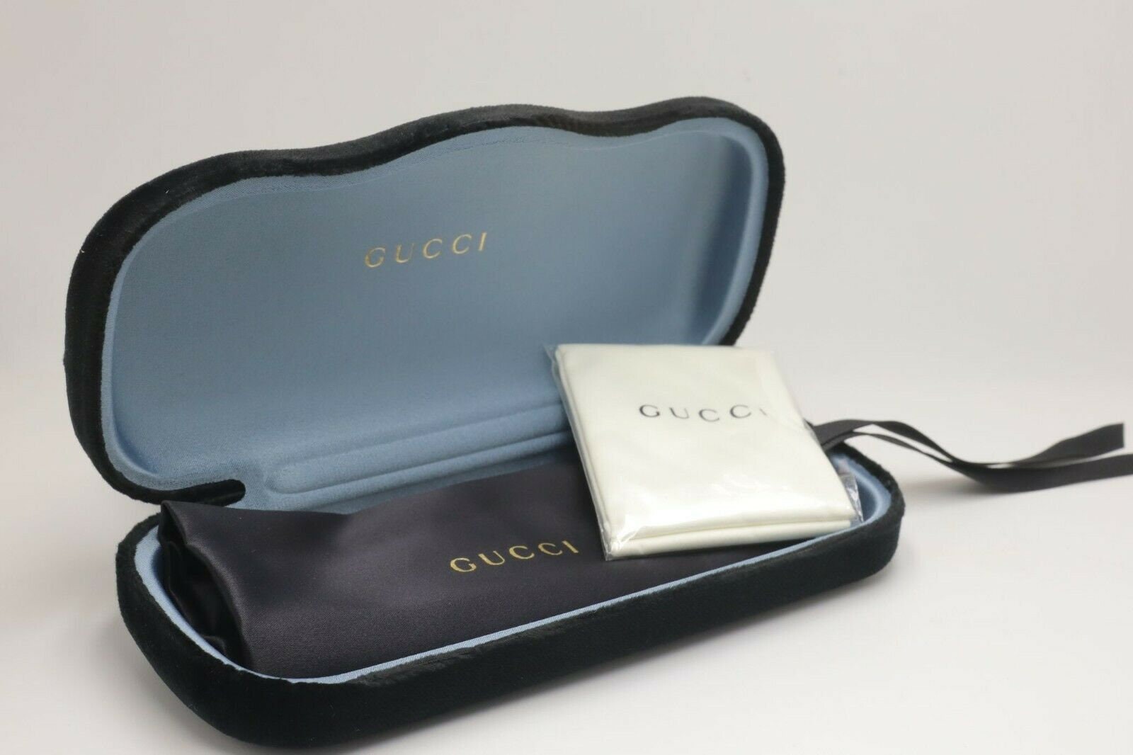 New Authentic Gucci Velvet Sunglasses Eyeglasses Case in Black | Etsy