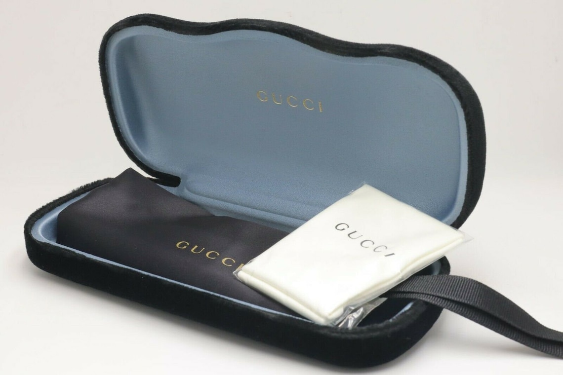 New Authentic Gucci Velvet Sunglasses Eyeglasses Case in Black Etsy