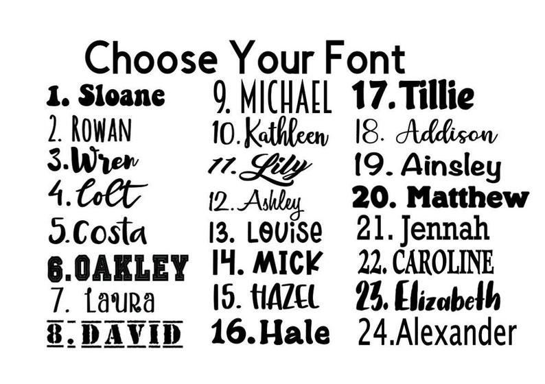 Name Decals Name Sticker Layered Name Decals School Labels Etsy