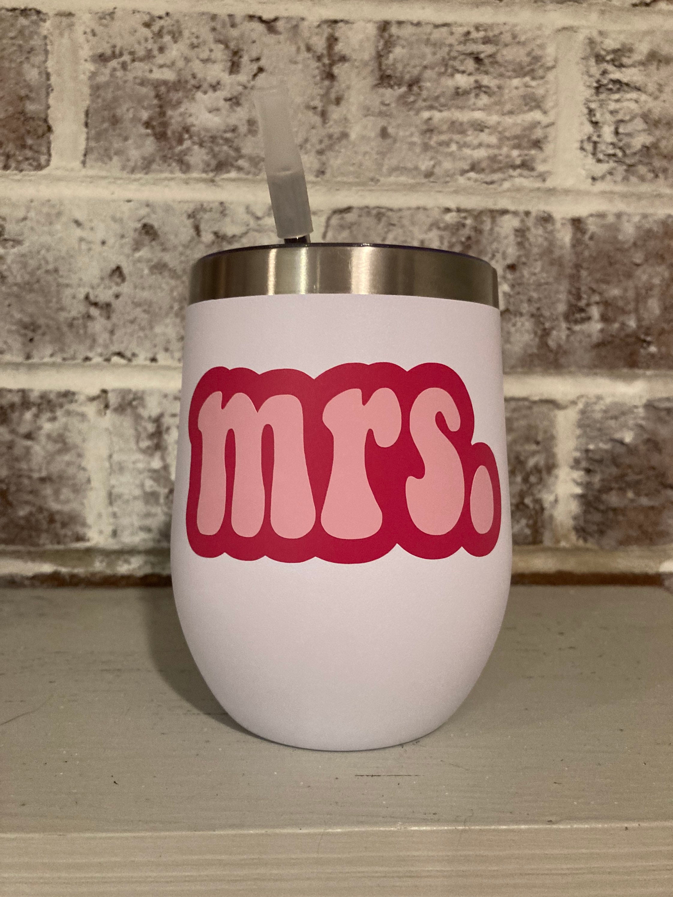 20 Oz Bride Tumbler 12oz Wine Tumbler 14oz Wifey Mug Retro Etsy