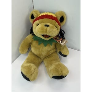 Grateful Dead Bean Bear Dreadhead 11/25/82 Dreadlocks Liquid Blue Inc 14" Plush