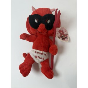 Hot Stuff the Little Devil Plush Toy Network 2005 Love Is Blind Stuffed Vintage