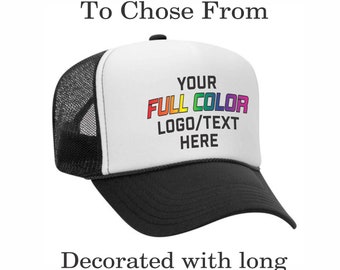 Custom Foam Trucker Hat | Custom Full Color Foam Trucker Hat | Custom Hat | Snap Back Trucker Hat | Mesh Back Trucker Hat