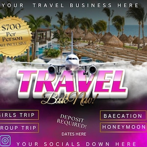 Editable Travel Agent Flyer