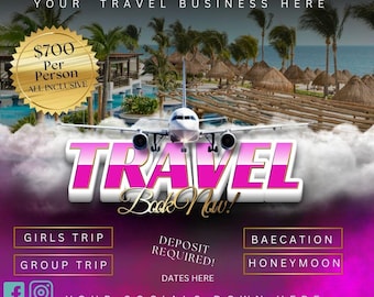 Editable Travel Agent Flyer