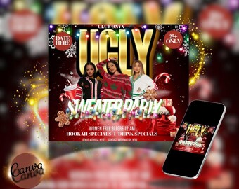 Editable Ugly Sweater Party