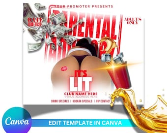 Editable &quot;It&#39;s LIT&quot; party Flyer