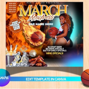 Editable March Madness Flyer