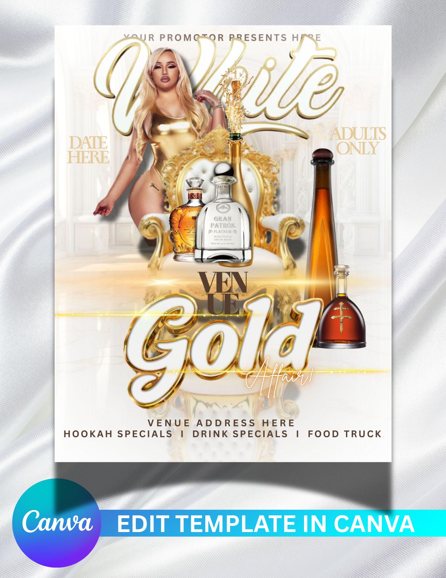 Editable White and Gold Template