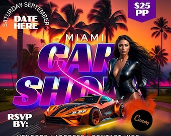 Editable Car Show Template