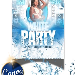 Editable ALL WHITE PARTY Template