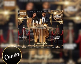 Editable VIP LOUNGE Flyer Template