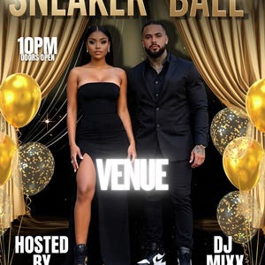 Bearbeitbarer Sneaker Ball Flyer
