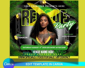 Reggae Party Vorlage