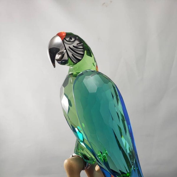 Swarovski crystal PARADISE macaw bird green   685824