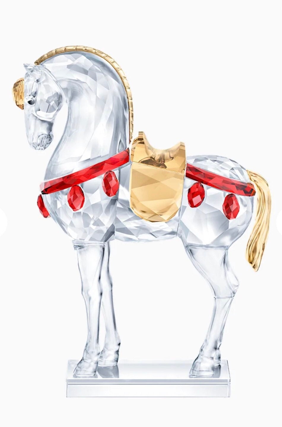 Swarovski Crystal Figurine WARRIOR HORSE -5391982 New - Etsy