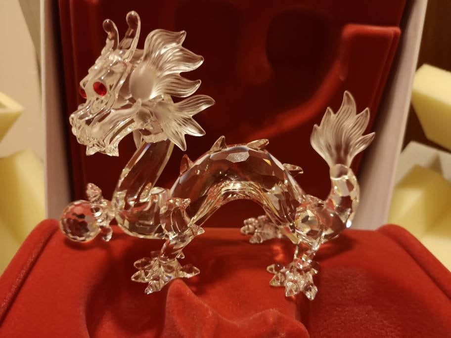 Swarovski Crystal 1997 SCS Fabulous Creature Dragon Mint in