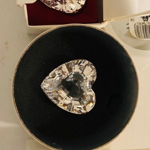 Priced individually Swarovski Crystal heart Figurine Original Box and COA