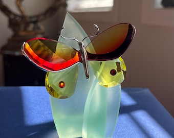 SWAROVSKI Figurine Crystal Paradise Butterfly Arborea Fire Opal 622733