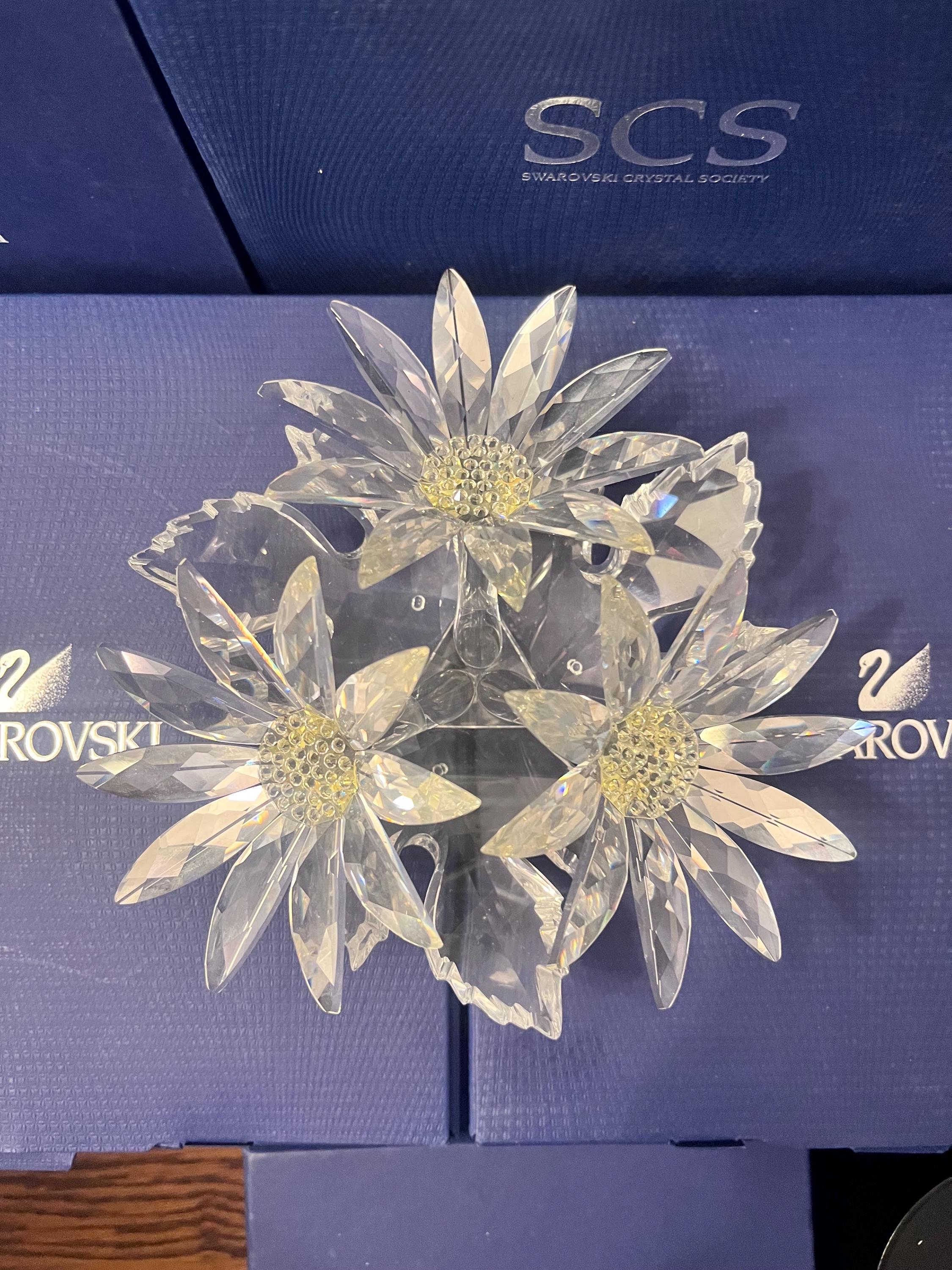 Swarovski Crystal Maxi Flower Arrangement 252976 Retired Vintage
