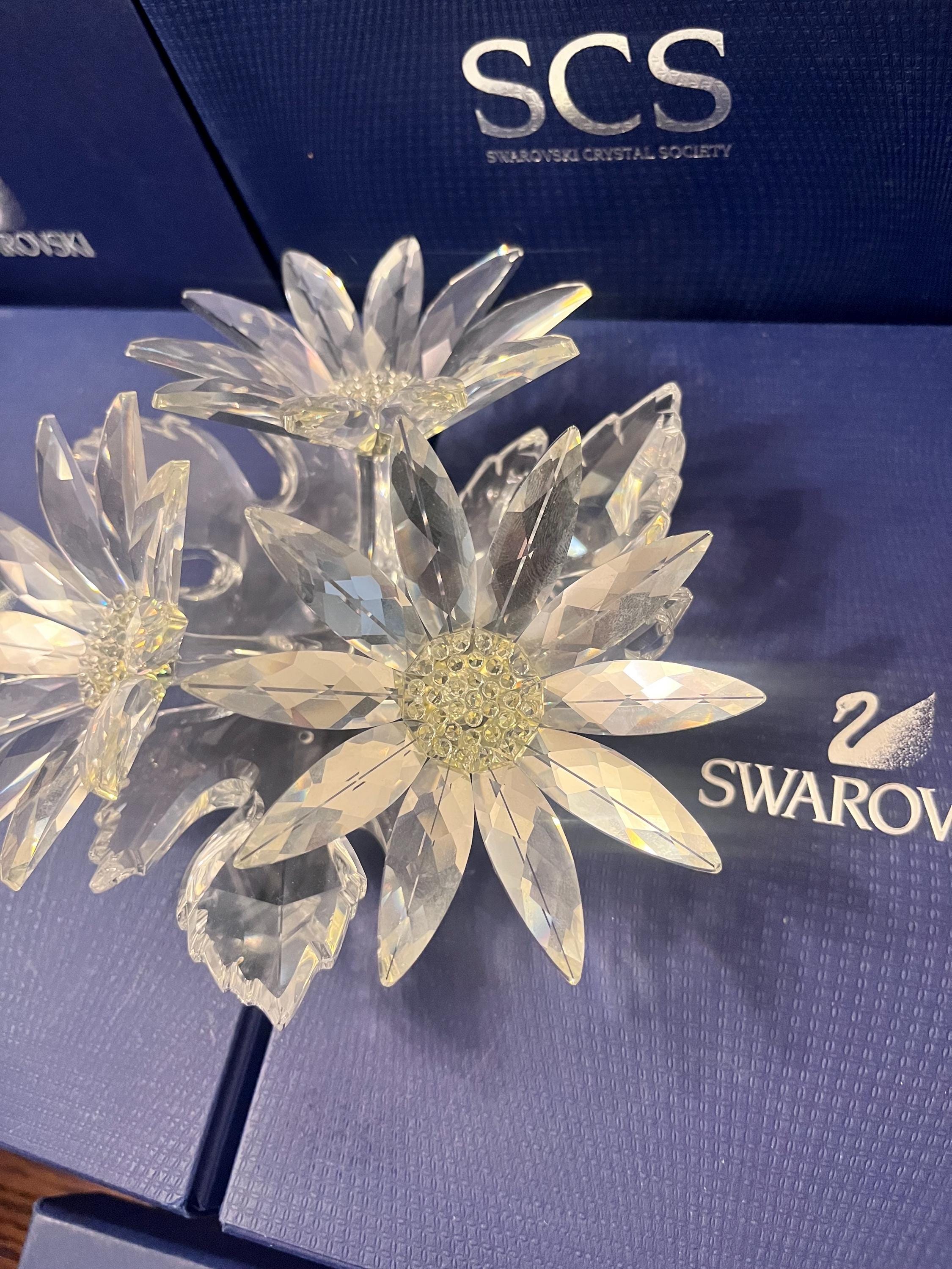 Swarovski Crystal Maxi Flower Arrangement 252976 Retired Vintage