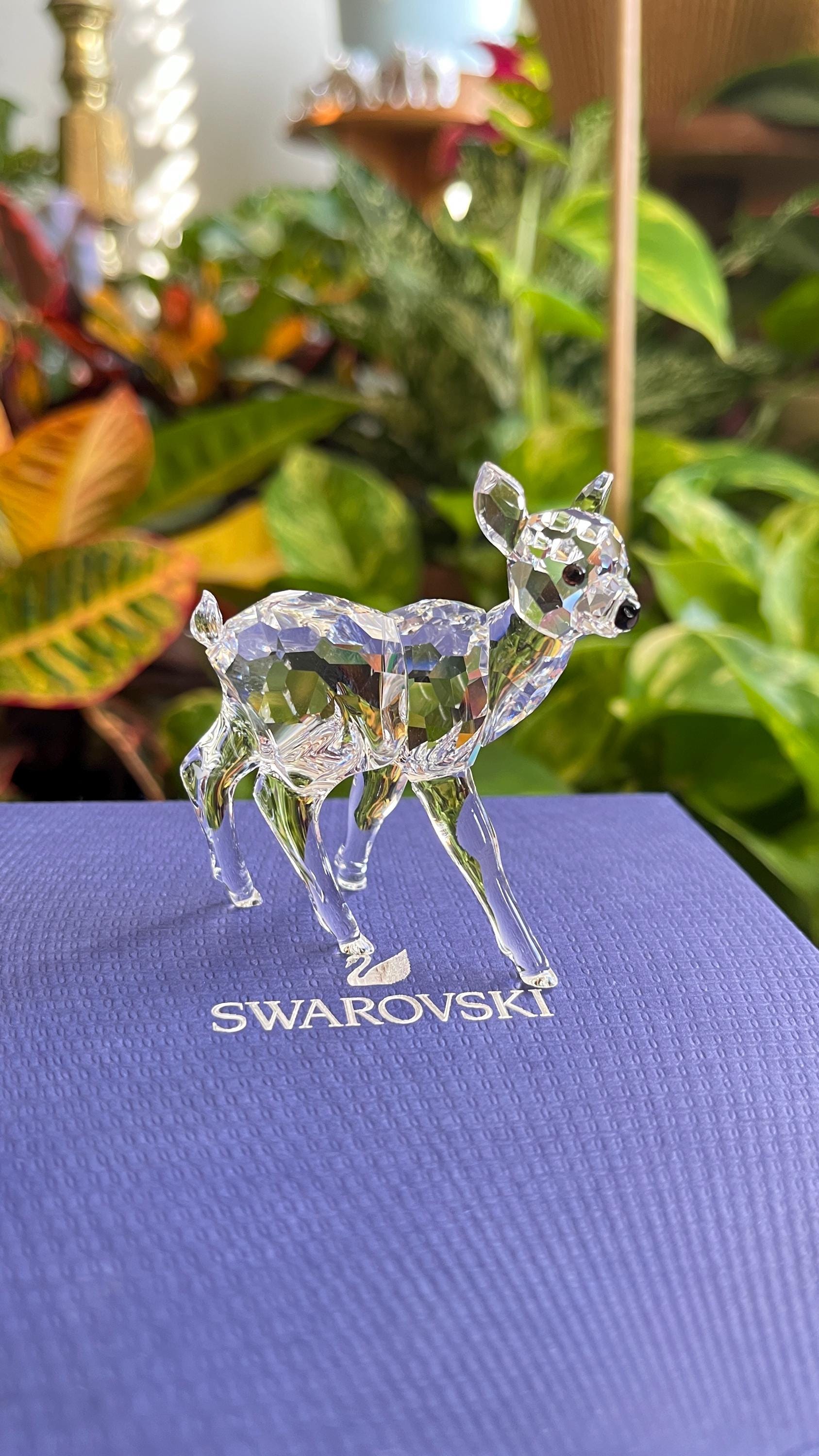 Swarovski Crystal Figurine Deer Fawn 235045 With Original Box and
