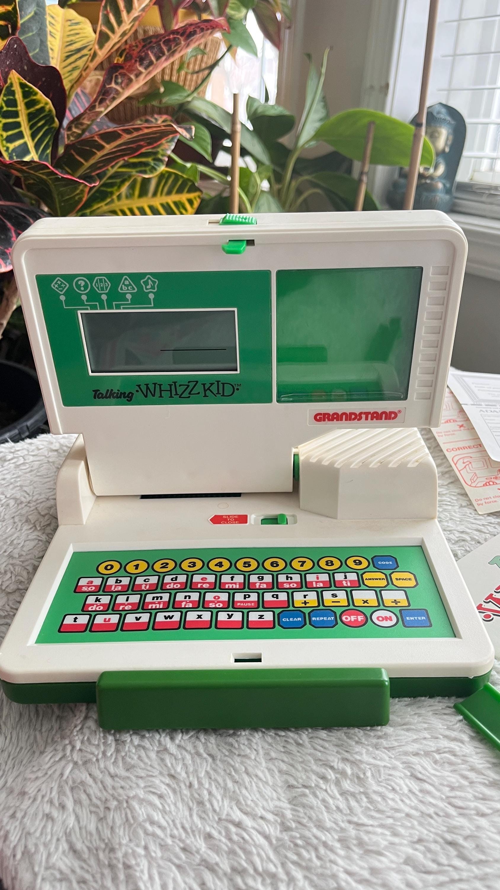 未使用 PANAKIDS トーキングウィズキッド 英語版 昭和レトロ80s Vintage 1986 Vtech Talking Whiz Kid Learning Laptop Computer
