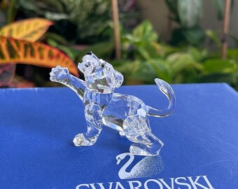 Swarovski Figurine 210460 Baby Lion Cub 6.5cm - Etsy