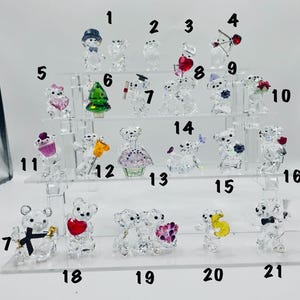 Cute Swarovski Kris bear figurines