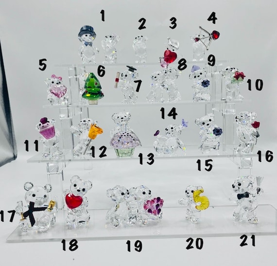 Swarovski Kris Bear Figurines: Crystal Collectibles - Etsy