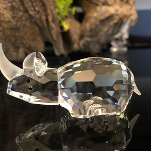 Swarovski Crystal Figurine RHINO 7622 060 Mint + Original Box MIB
