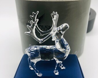 スワロフスキー　トナカイ置物　クリスタルトナカイ スワロフスキー SWAROVSKI クリスタルフィギュア サンタのトナカイ