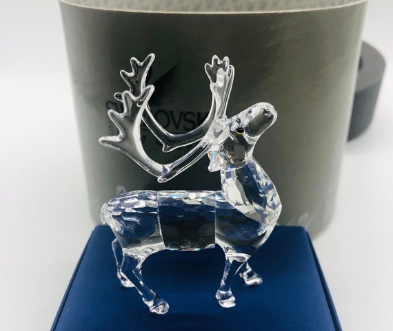 スワロフスキークリスタルトナカイ 214821 新品箱入り、鑑定書付き