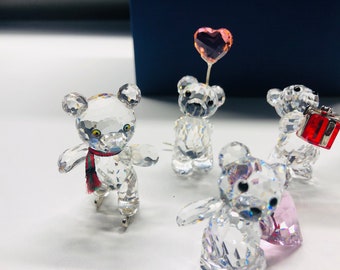 Buy Cute Swarovski Kris Bear Figurines Online in India - Etsy