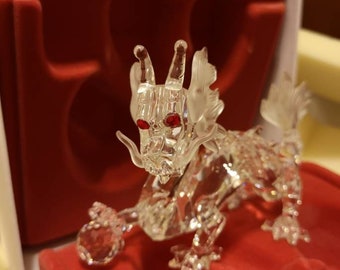 Swarovski Crystal Dragon, 1997 SCS Creature, Signed Stamey - Etsy