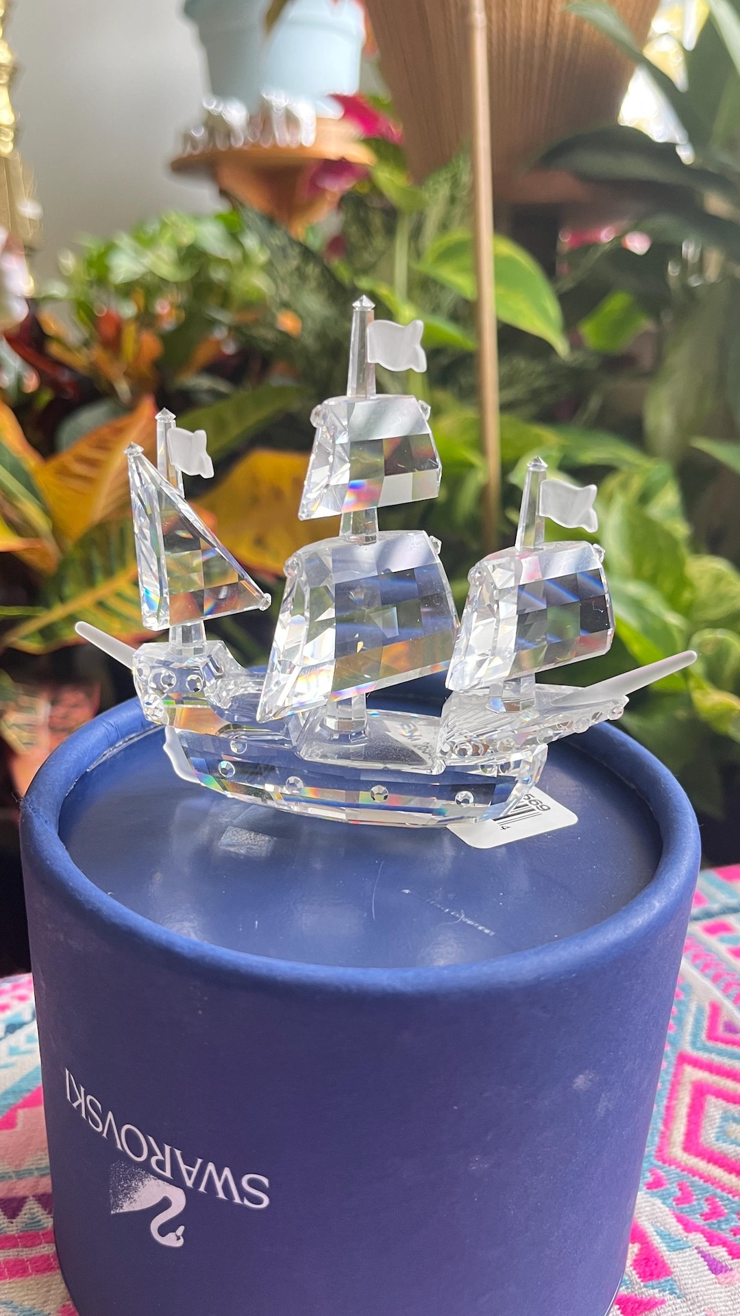 Swarovski Crystal Figurine - SANTA MARIA SHIP - Retired - With
