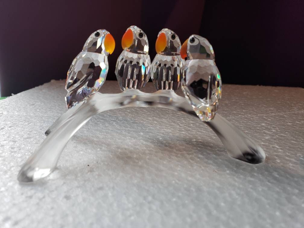 Swarovski Crystal Love Birds W Original Box and COA Etsy UK