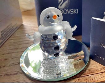 NEW IN BOX Swarovski Crystal 7475 605 Snowman 250229 - Etsy