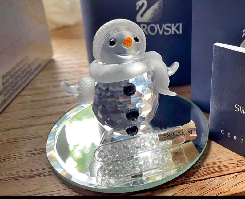 SWAROVSKI スノーマン 置物 専用ケース付き NEW IN BOX Swarovski Crystal 7475 605 Snowman 250229 - Etsy