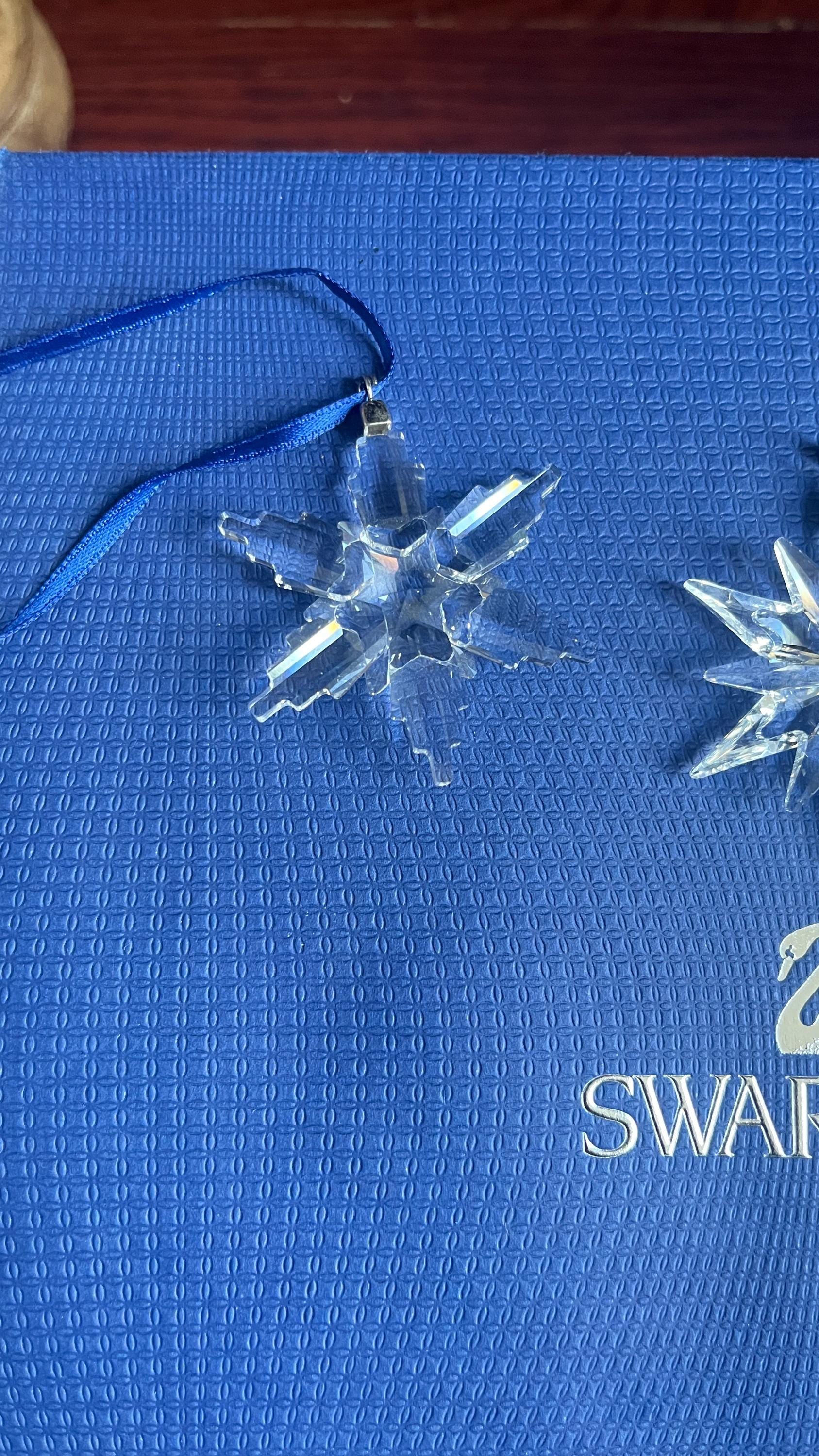 SWAROVSKI Crystal Set of 3 Small (2.75”)star Snowflake Christmas
