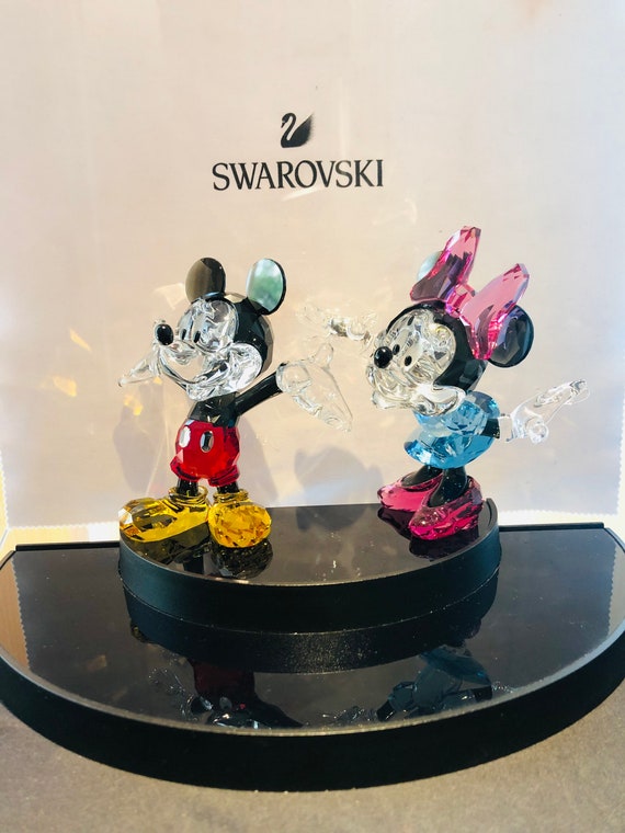 Swarovski Mickey and Minnie Mouse Disney Figurines - Etsy