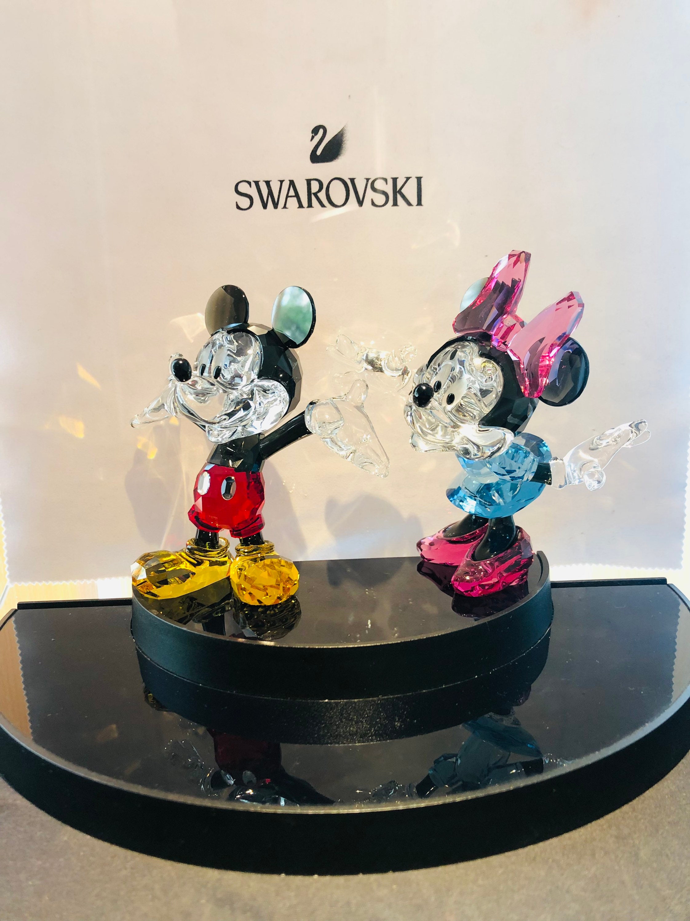 Swarovski Mickey and Minnie Mouse Disney Figurines - Etsy