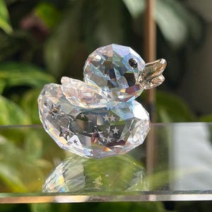 Swarovski Figurines Happy Duck - Etsy