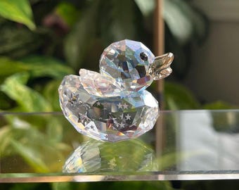 Swarovski Crystal Happy Duck Angel Figurine 5080327 - Etsy