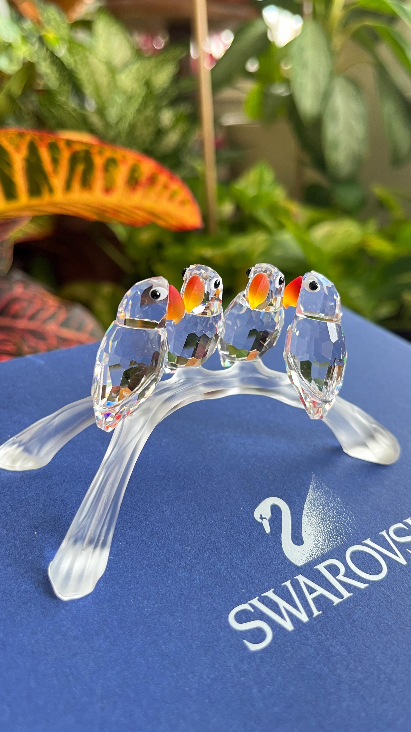 Swarovski Crystal Love Birds W/ Original Box and COA - Etsy