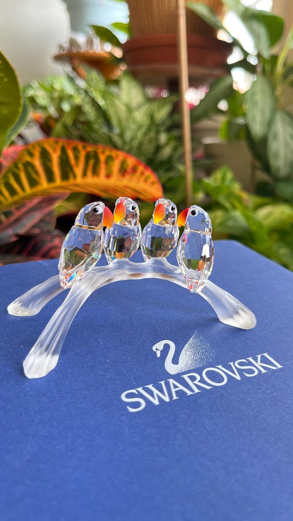 Swarovski Crystal Love Birds W/ Original Box and COA - Etsy Hong Kong