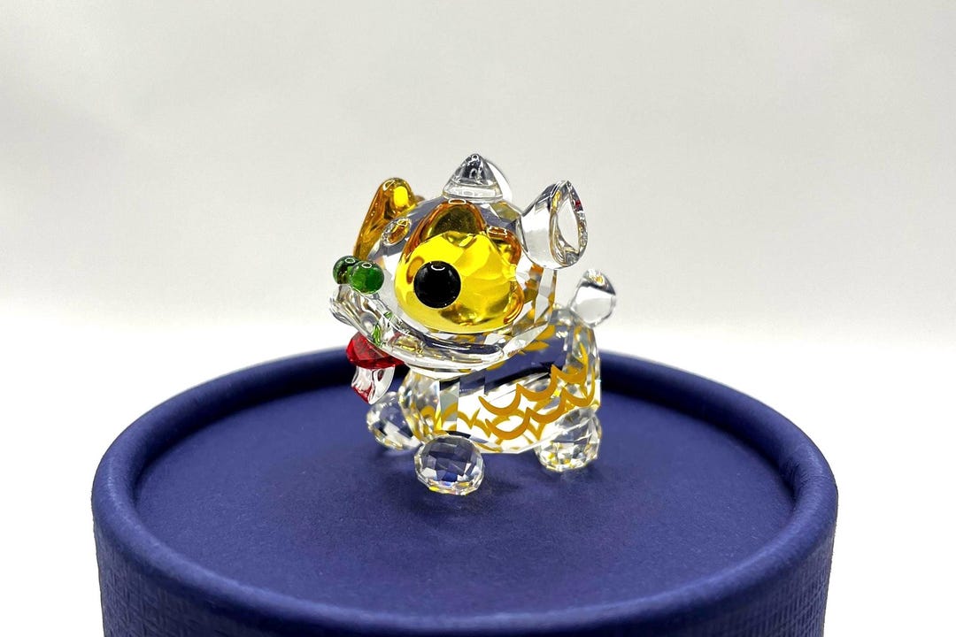 スワロフスキー獅子舞の置物 - 約4 cm (1.57インチ) - Etsy 日本