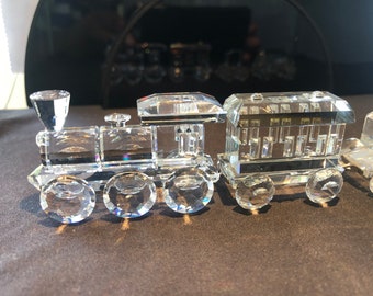 希少 スワロフスキー ミニトレインセット クリスタルガラス 列車 廃盤品 希少 スワロフスキー ミニトレインセット クリスタルガラス 列車