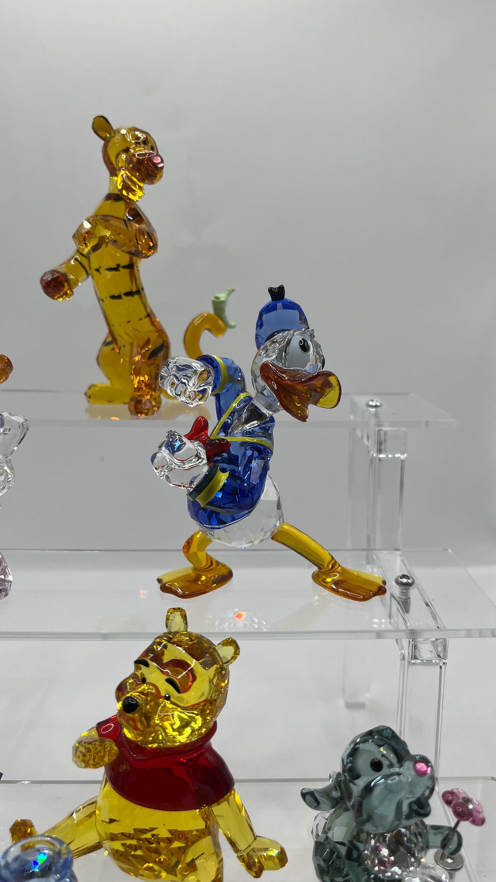 Swarovski Disney Tigger, Eyeore,winnie ,donald Duck and Daisy Duck